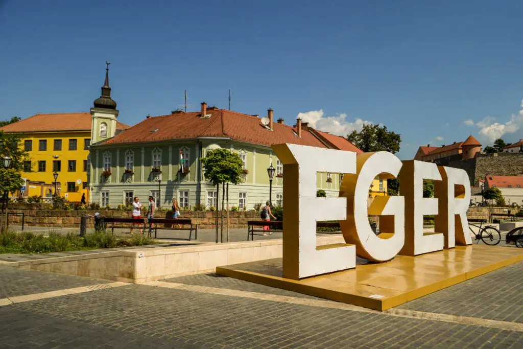 The town of Eger, Hungary.