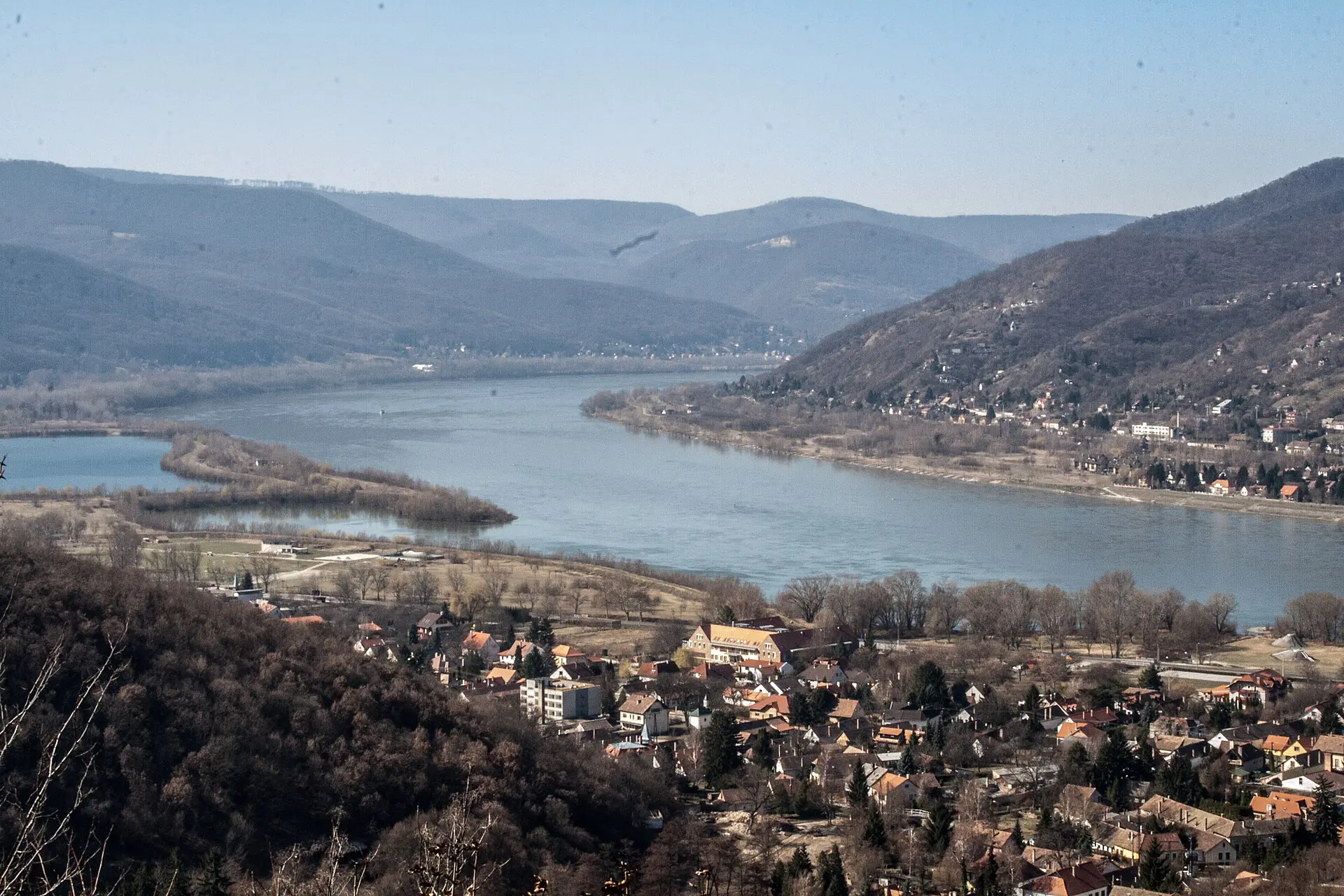 The Danube Bend from above Visegrád
