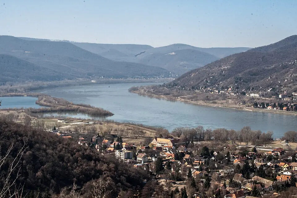 The Danube Bend from above Visegrád